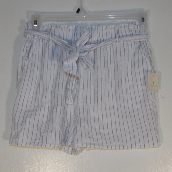 NWT Ruby Moon Linen Blend Belted Shorts Sz L - Picture 1 of 6